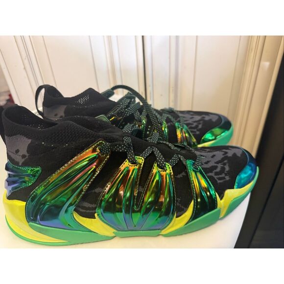 Authentic EQLZ 360 Mens Nate Robinson OG Knit Basketball Shoes Black Green Sz 13 main image 14